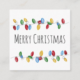 Bright Vintage Christmas Lights Holiday Card