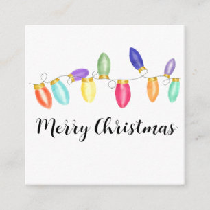 Bright Vintage Christmas Lights  Holiday Card