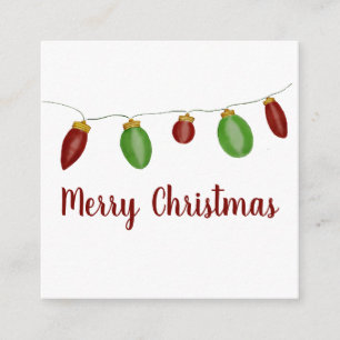 Bright Vintage Christmas Lights  Holiday Card