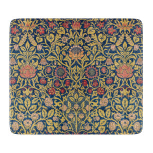 Bright Violet and Columbine (by William Morris) Cutting Board