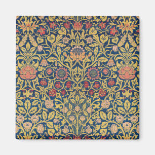 Bright Violet and Columbine (by William Morris) Magnet