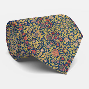 Bright Violet and Columbine (by William Morris) Tie