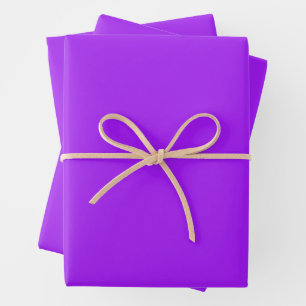 Bright Violet - Elegant Classic All-Occasion Colou Wrapping Paper Sheet