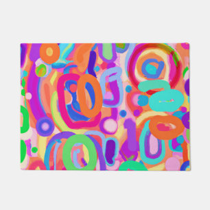 Bright Vivid Colours Pattern Doormat