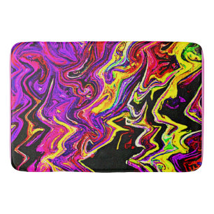 Bright Vivid Radiance Pattern Bath Mat