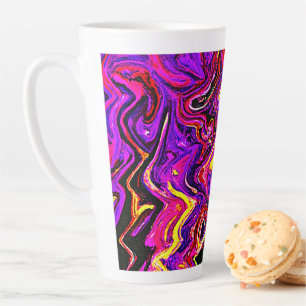 Bright Vivid Radiance Pattern Latte Mug