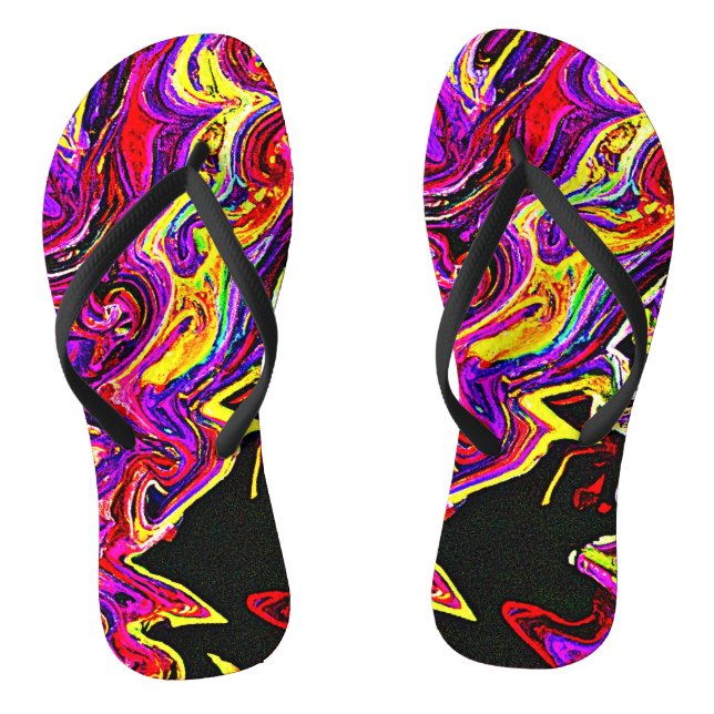 Bright Vivid Radiance Pattern Thongs (Footbed)