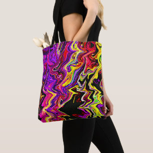 Bright Vivid Radiance Pattern Tote Bag
