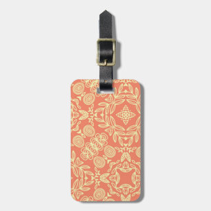 Bright warm background in vintage style. luggage tag