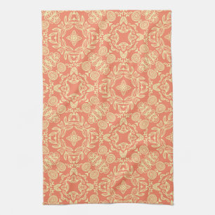 Bright warm background in vintage style. tea towel