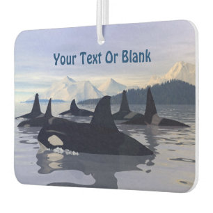 Bright Water Orca Car Air Freshener