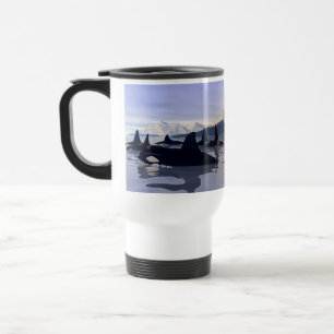 Bright Water Orca Travel Mug