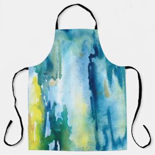 Bright watercolor abstract background. Watercolor  Apron