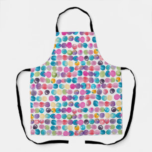 Bright Watercolor Apron – Colorful Abstract 
