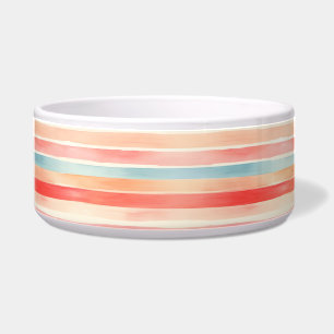 Bright Watercolor Colourful Stripe Pattern