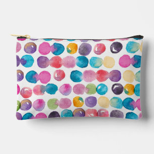 Bright Watercolor Zipper Pouch – Colorful Art