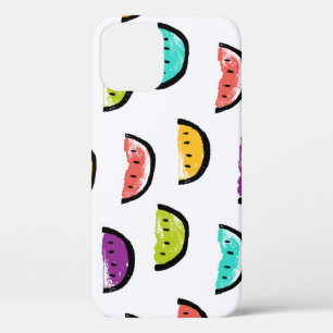 Bright watermelons: colourful seamless pattern. iPhone 12 case