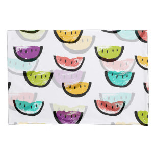 Bright watermelons: colourful seamless pattern. pillowcase