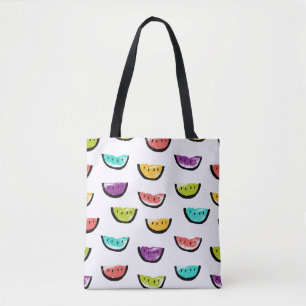 Bright watermelons: colourful seamless pattern. tote bag