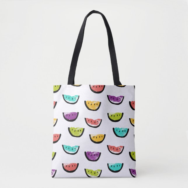 Bright watermelons: colourful seamless pattern. tote bag (Front)