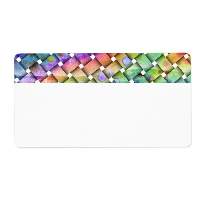 BRIGHT WEAVE Customisable LABEL - NAME TAG (Front)