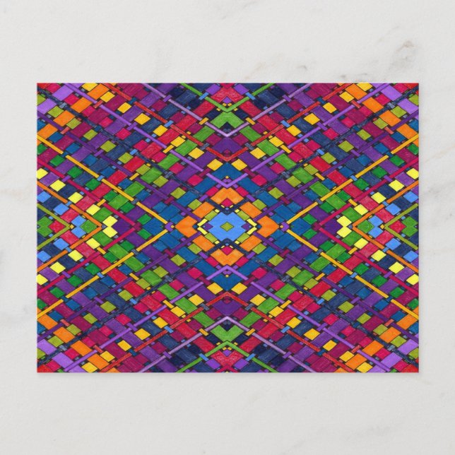 Bright Weave Postcard (Front)