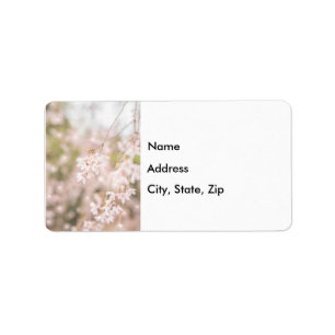 Bright Weeping Cherry Sparkles Address Label