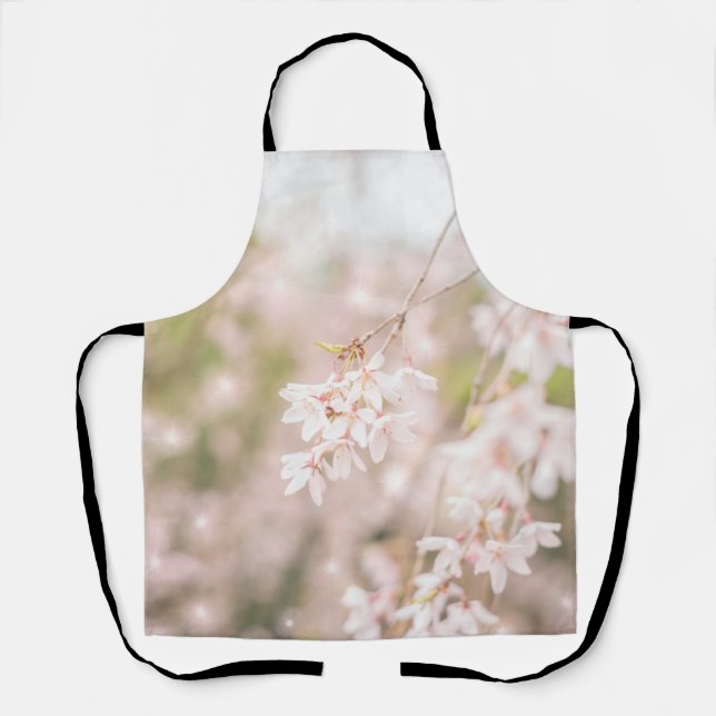Bright Weeping Cherry Sparkles Apron (Front)