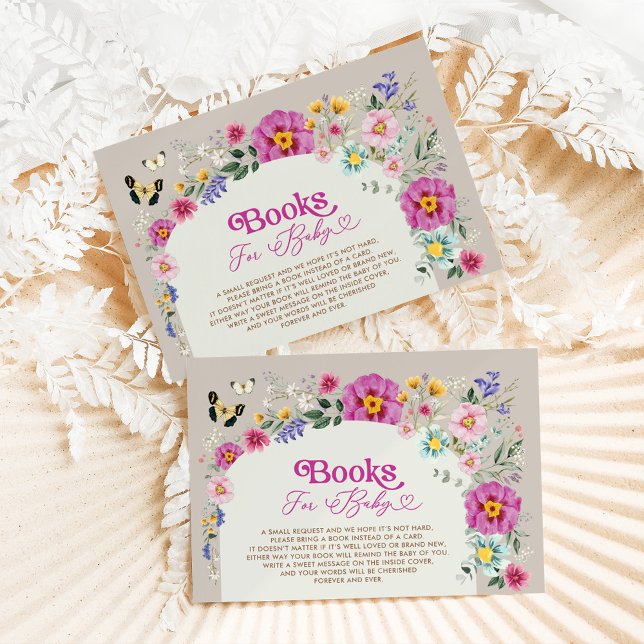 Bright Wildflower Butterfly Garden Books for Baby Enclosure Card (Creator Uploaded)