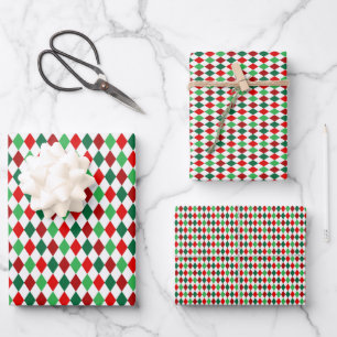 Bright Winter Colours Diamond Set 1 Wrapping Paper Sheet