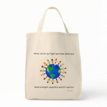 Bright World Tote Bag