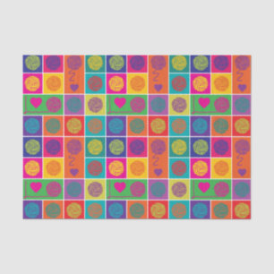 Bright Yarn, Yarn, Yarn Block Patterned Tissue Paper