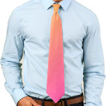 Bright Yellow and Pink Gradient Ombre Tie<br><div class="desc">Bright yellow meets bright pink in this cool colour gradient.  What a fun abstract design for spring and summer!</div>