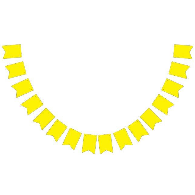 Bright Yellow Background – Minimal Wedding Art Bunting (All)