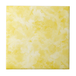 Bright Yellow Ceramic Tile