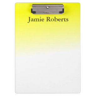 Bright Yellow Clipboard