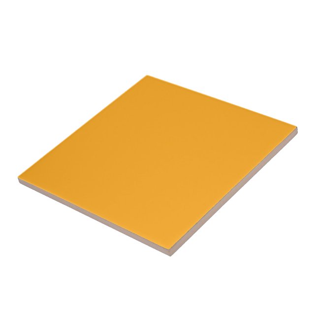  Bright yellow (Crayola) (solid colour)  Ceramic Tile (Side)