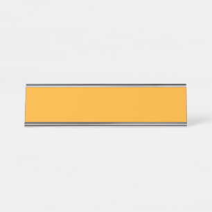  Bright yellow (Crayola) (solid colour)  Desk Name Plate