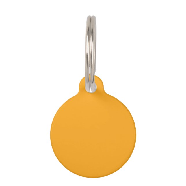  Bright yellow (Crayola) (solid colour)  Pet Tag (Front)