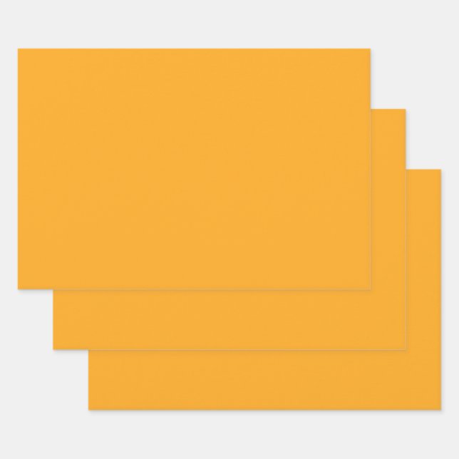  Bright yellow (Crayola) (solid colour)  Wrapping Paper Sheet (Set)