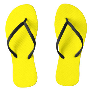 Bright Yellow #FFF3000, Banana Yellow Thongs
