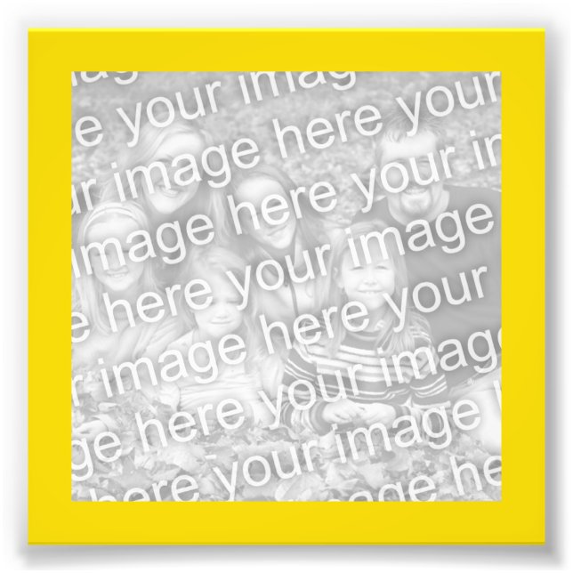 Bright Yellow Gold Frame Photo Print (Front)