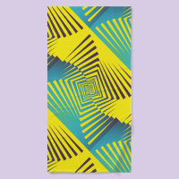 Bright Yellow Green Abstract Jungle Style Pattern