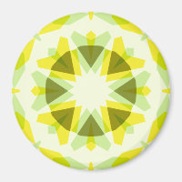 Bright Yellow Green Star Dopamine Decor Kitsch Art