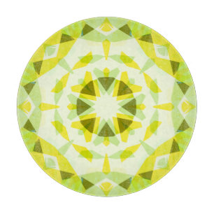 Bright Yellow Green Summer Star Dopamine Decor Cutting Board