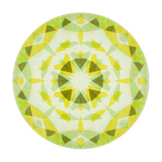 Bright Yellow Green Summer Star Dopamine Decor Cutting Board