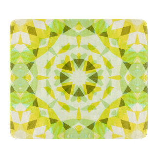Bright Yellow Green Summer Star Dopamine Decor Cutting Board