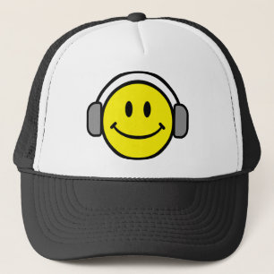 Bright Yellow Happy Smiling Face  Trucker Hat