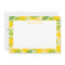 Bright Yellow Lemons Flat Note Card