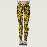 Bright Yellow Leopard Animal Skin Print Leggings<br><div class="desc">Leggings. Be the talk of your friends with this stylish bright yellow leopard animal pattern print casual wear custom designer pants or be ready for some physical action in your yoga class, fitness exercise class or just running in a comfy style. ⭐99% of my designs in my store are done...</div>